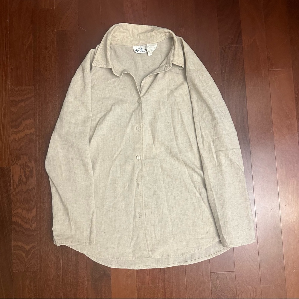 Vintage beige button up